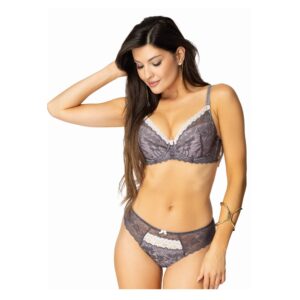 HELEN push up grafitowo-różowy Dama Kier –nowość która rozpala zmysły