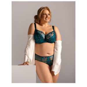 SUBTELNY BIUSTONOSZ INES NESSA W KOLORZE LAZUROWYM