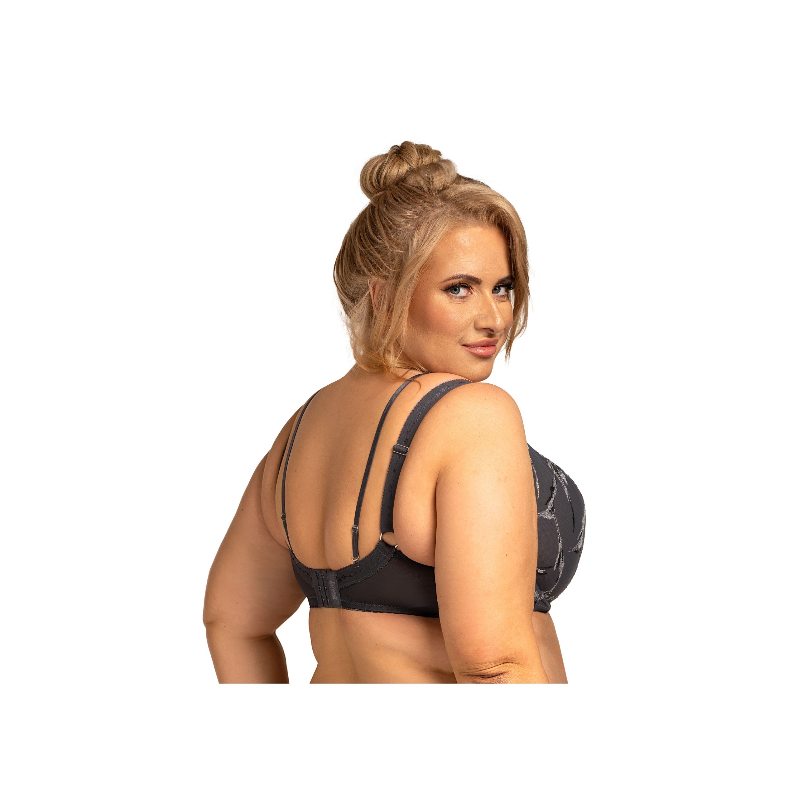 PIĘKNY SZARY BIUSTONOSZ ENRICE NESSA z odpinanymi paskami - obrazek 4