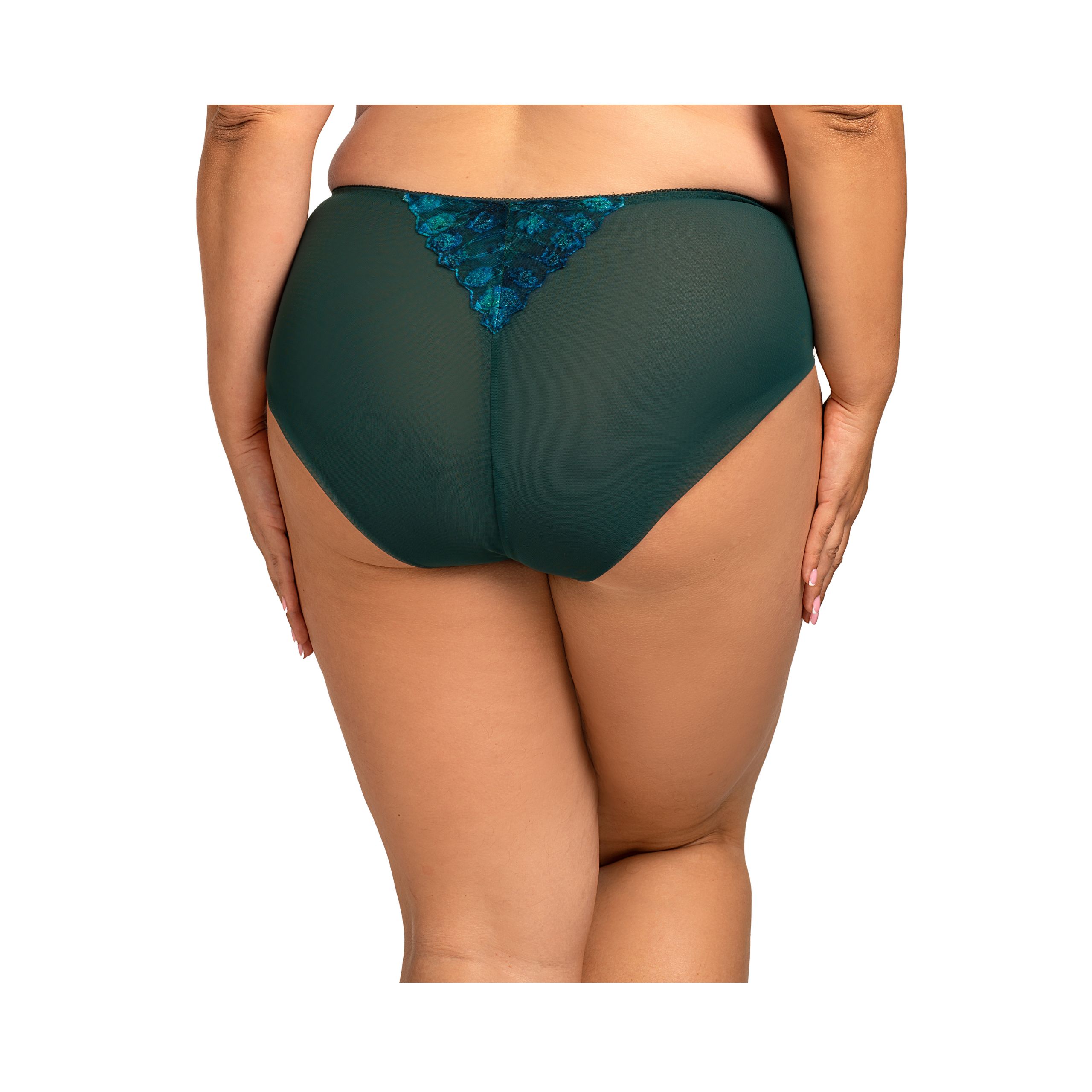 Figi pełne Ines – zmysłowe dopełnienie kompletu Ines - pawie pióro - obrazek 2