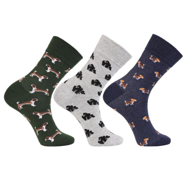 Męskie śmieszne skarpety w zwierzęta Moraj (CML400-021)