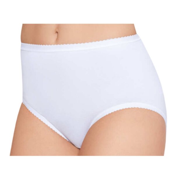Bawełniane figi majtki bawełniane wygodne Wadima gładkie wysokie - 10022