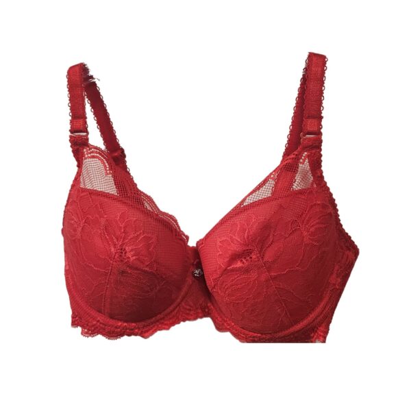 MELANIE push up czerwony Dama Kier