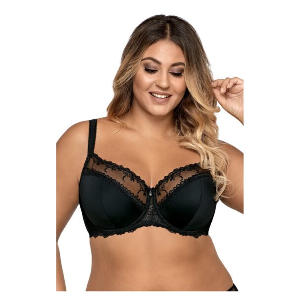 Stanik 1030 biustonosz półusztywniany Ava idealny pod każdą kreację -czarny