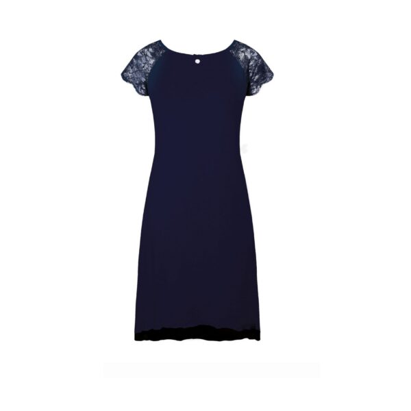 SABRINA- granatowa koszulka nocna Nipplex-Mefemi