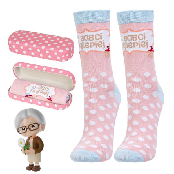 Skarpetki w etui - prezent dla Babci CSLB600-002