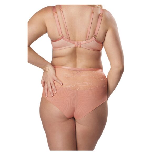 Wysokie koronkowe figi w delikatnym różowym kolorze Mefemi (Adria)