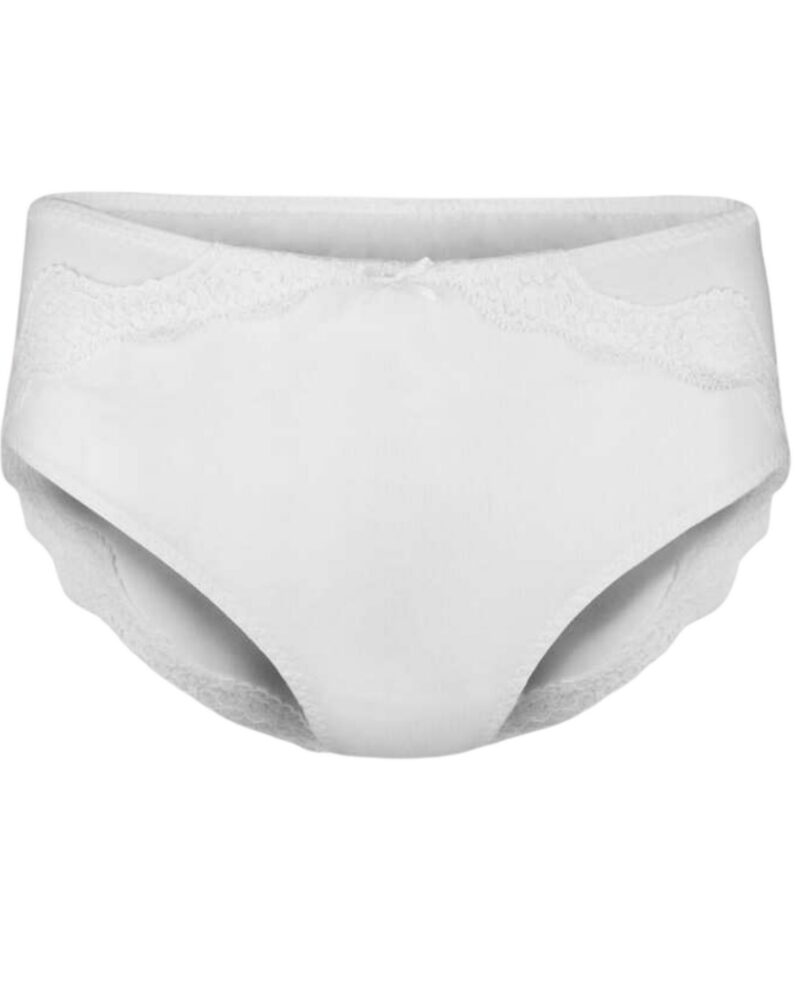 Bawełniane, białe, wygodne figi Wadima  – 100336