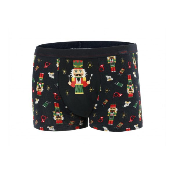 Męskie bawełniane bokserki świąteczne Rider - Cornnette - Dziadek do orzechów