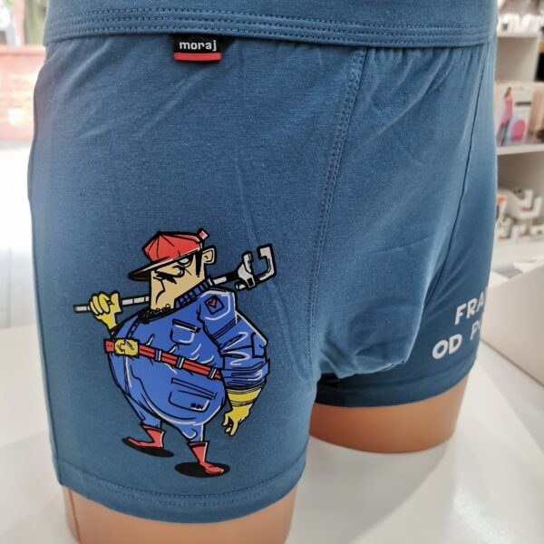 Śmieszne bokserki dla mężczyzny "Francuski od podstaw" Moraj (MOBX500-079F)
