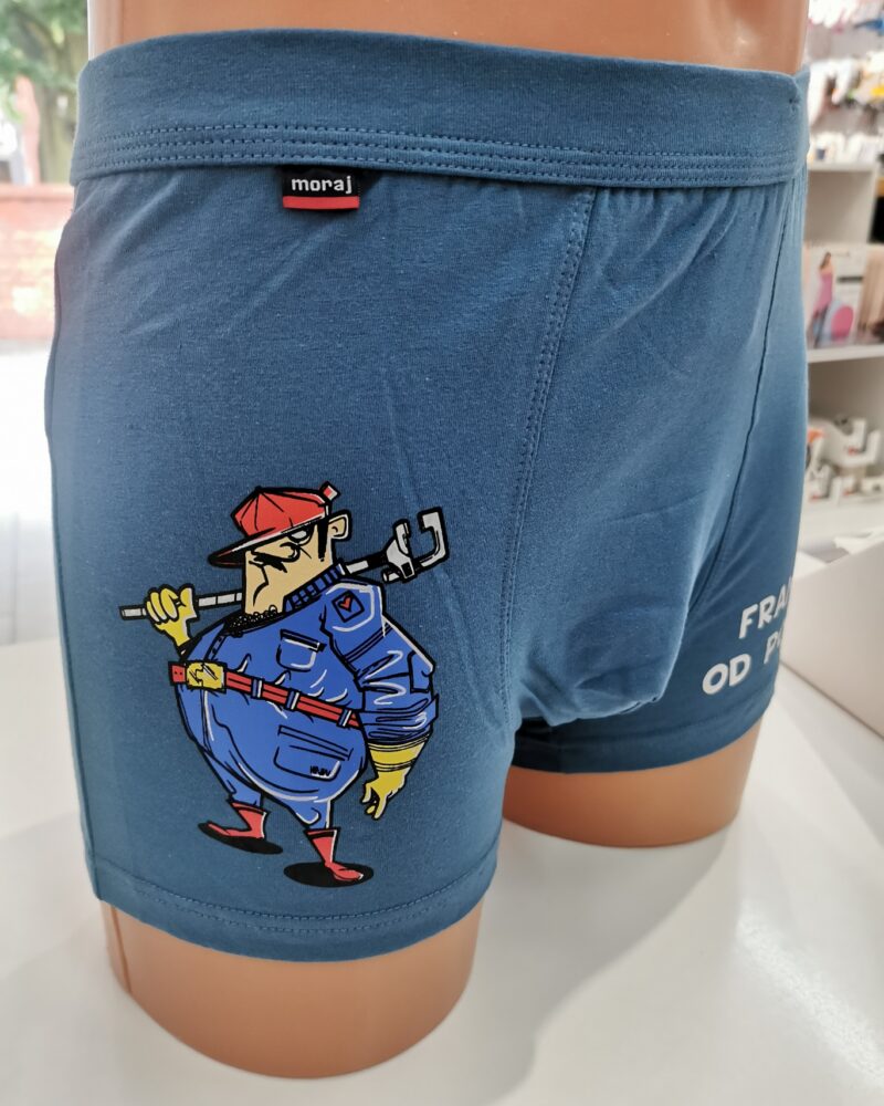 Śmieszne bokserki dla mężczyzny „Francuski od podstaw” Moraj (MOBX500-079F)