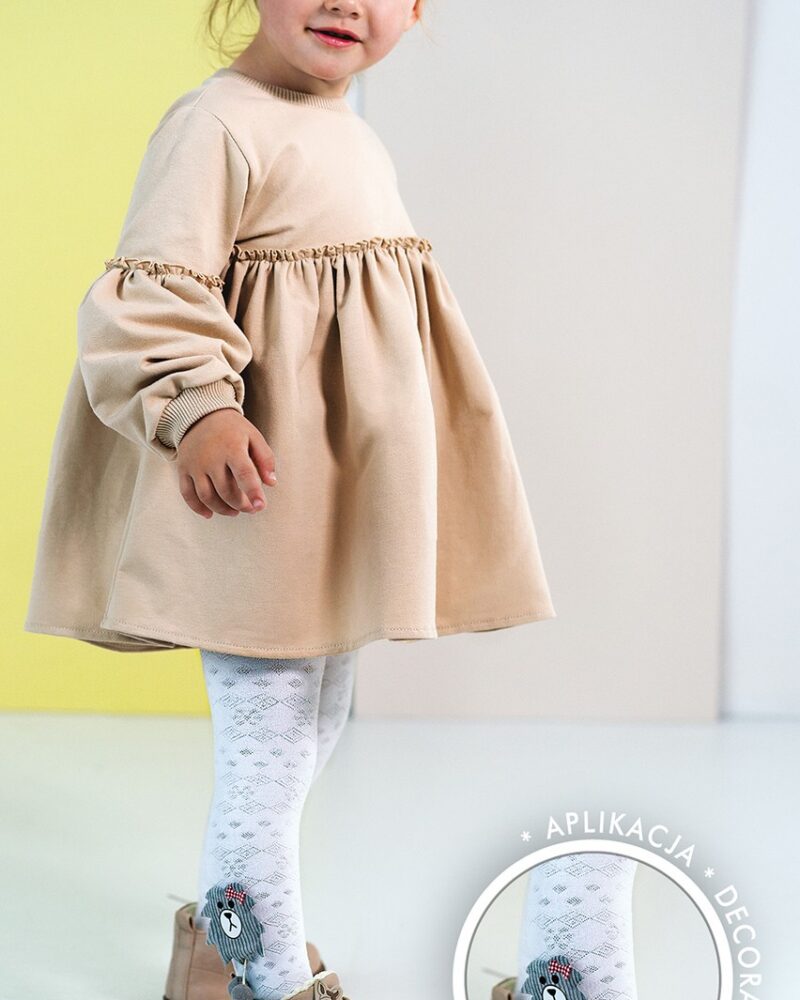 Rajstopy dziecięce z aplikacją KIRA Knittex