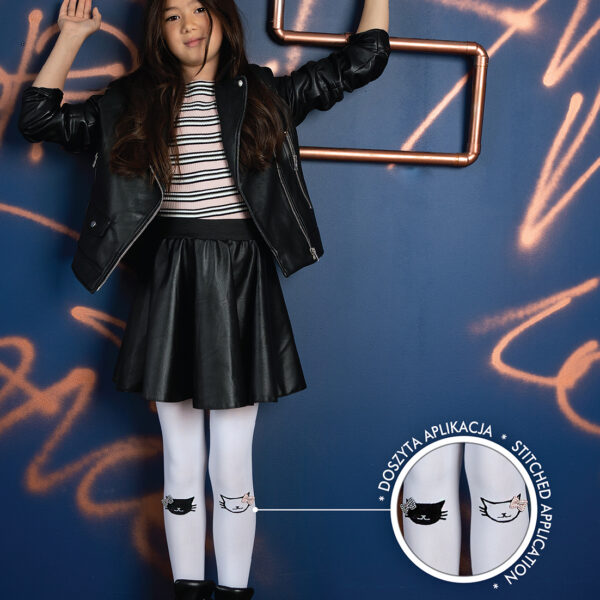 Mimmy rajstopy dziewczęce w kotki Knittex