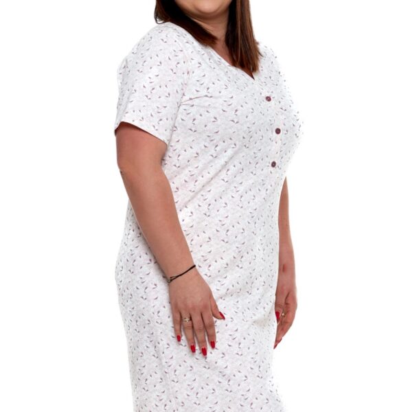 Koszula nocna z krótkim rękawem, plus size