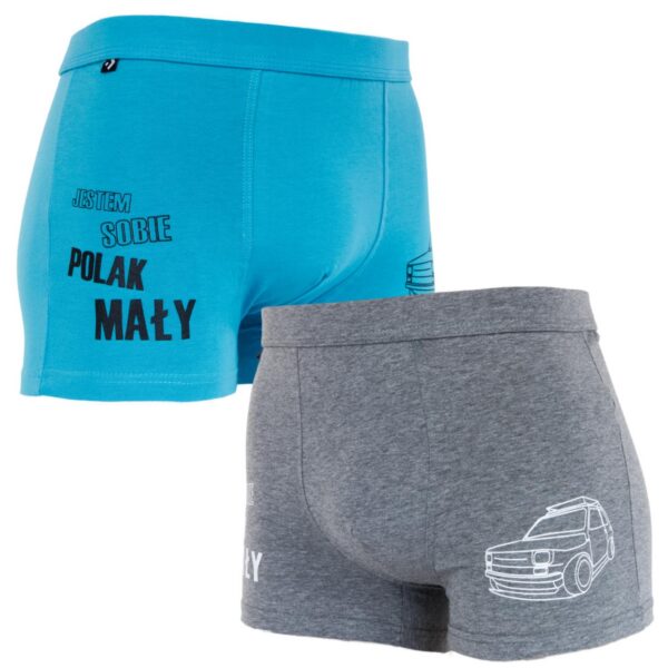 Bokserki męskie zabawne z maluchem Moraj (MBX550-382F)