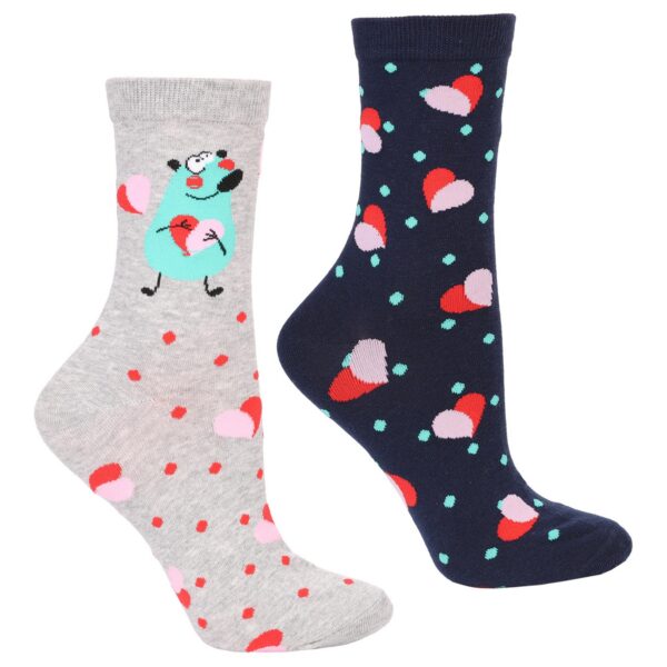 Skarpety walentynkowe w serca - dwupak Moraj (CSLW300-019/2)