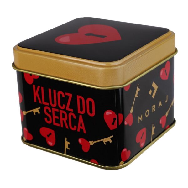 Męskie skarpety walentynkowe w puszce Moraj Kręcisz mnie Klucz do serca (CMLW700-001)