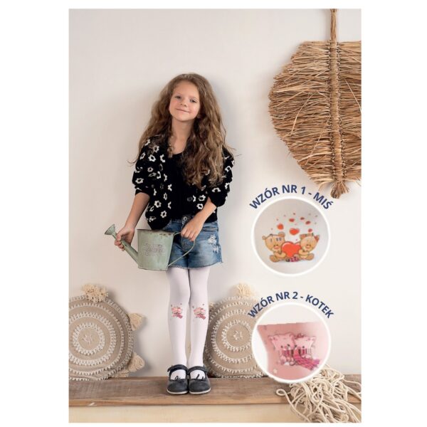 🩰 Rajstopy dziecięce Knittex Furry Tales – nowość! miś i kotek