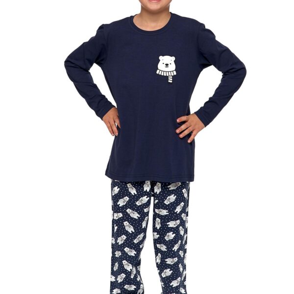Piżama chłopięca z długim rękawem Miś