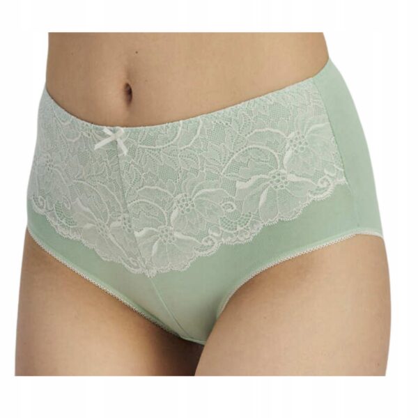Bawełniane figi majtki bawełniane wygodne Wadima koronka wysokie - 100292